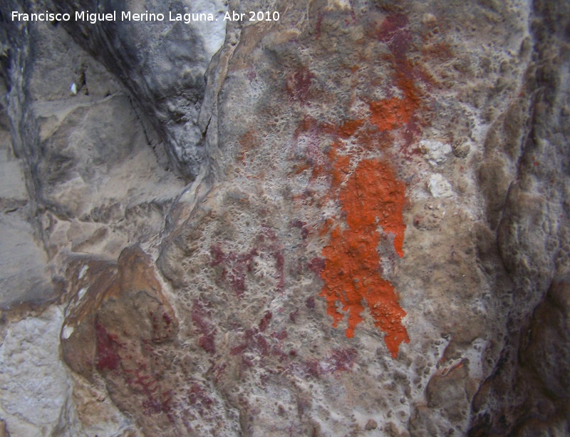 Pinturas rupestres de la Cueva de los Herreros Grupo XI - Pinturas rupestres de la Cueva de los Herreros Grupo XI. Subgrupo principal