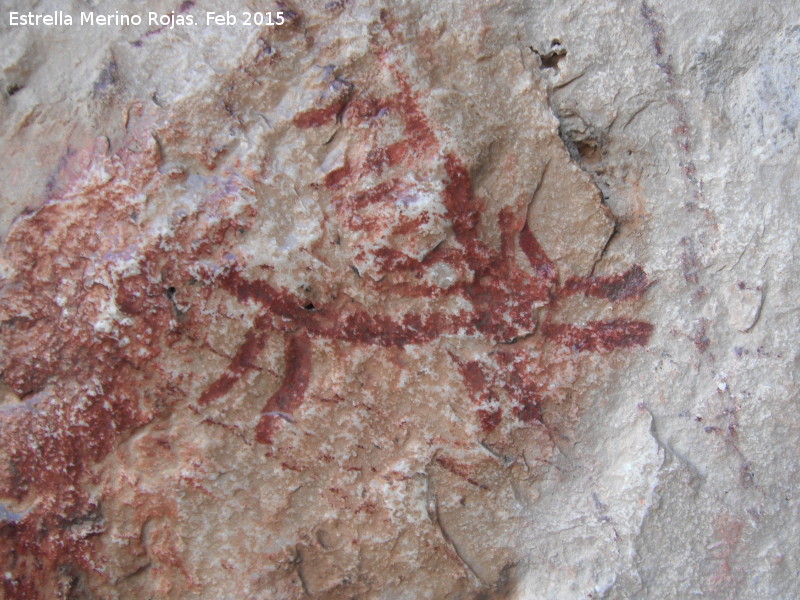 Pinturas rupestres de la Cueva de los Herreros Grupo IX - Pinturas rupestres de la Cueva de los Herreros Grupo IX. Ciervo