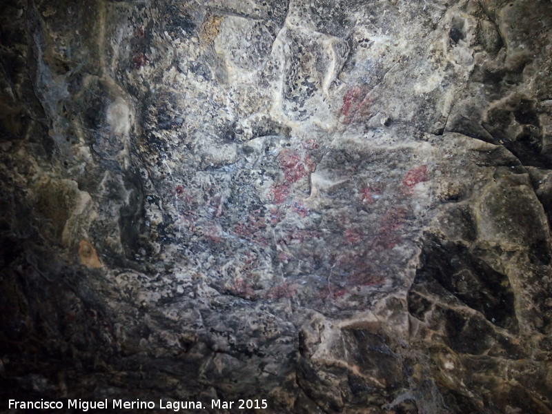 Pinturas rupestres de la Cueva de los Herreros Grupo IV - Pinturas rupestres de la Cueva de los Herreros Grupo IV. Restos de pinturas