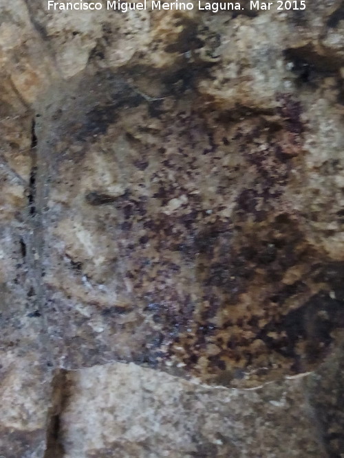 Pinturas rupestres de la Cueva de los Herreros Grupo IV - Pinturas rupestres de la Cueva de los Herreros Grupo IV. Restos de pintura
