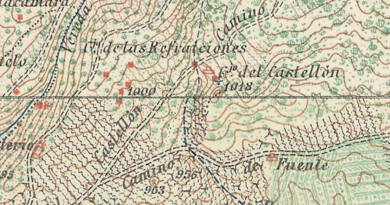 Cortijo del Castelln - Cortijo del Castelln. Mapa antiguo