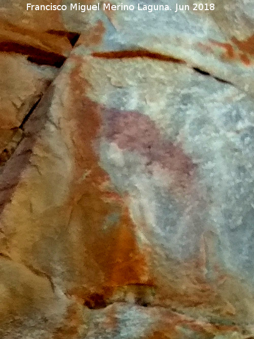 Pinturas rupestres del Puntal - Pinturas rupestres del Puntal. Pintura mas a la derecha del grupo I