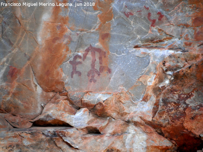 Pinturas rupestres del Puntal - Pinturas rupestres del Puntal. Parte del grupo I