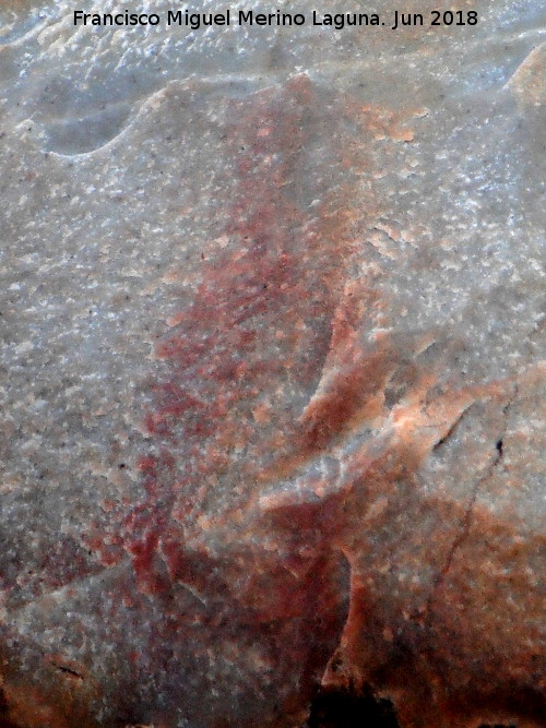 Pinturas rupestres del Puntal - Pinturas rupestres del Puntal. Supuesto antropomorfo inferior del grupo II