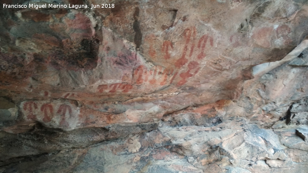 Pinturas rupestres de la Cueva Chica - Pinturas rupestres de la Cueva Chica. Panel