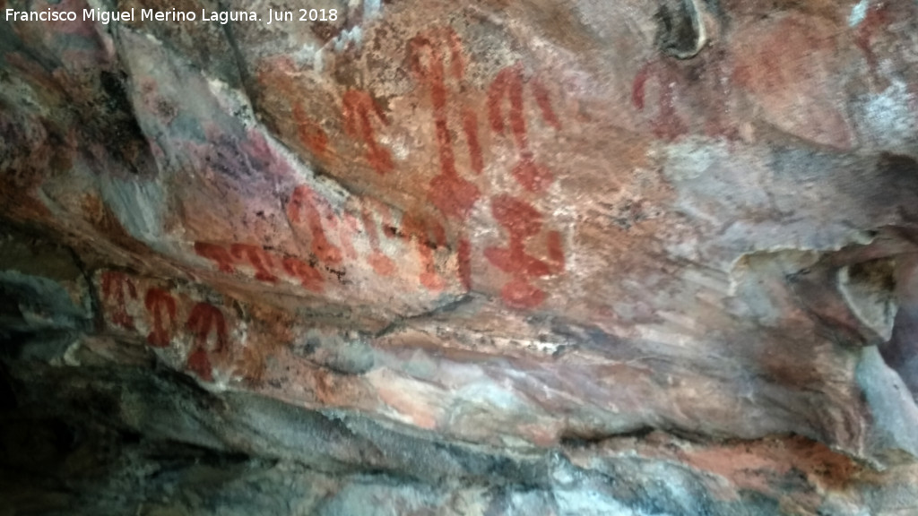 Pinturas rupestres de la Cueva Chica - Pinturas rupestres de la Cueva Chica. Panel