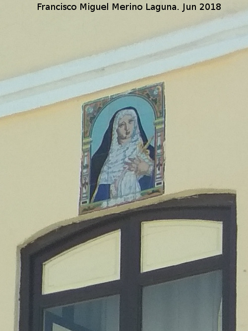 Antigua Panificadora San Bernardo - Antigua Panificadora San Bernardo. Azulejos de la Virgen