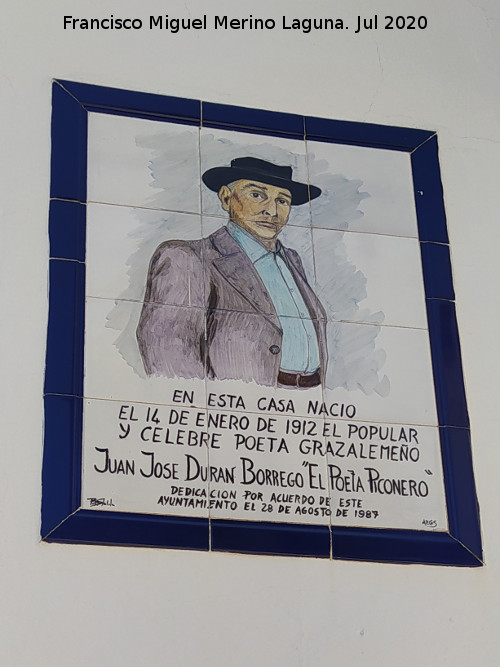 1912 - 1912. Casa del Poeta Piconero - Grazalema