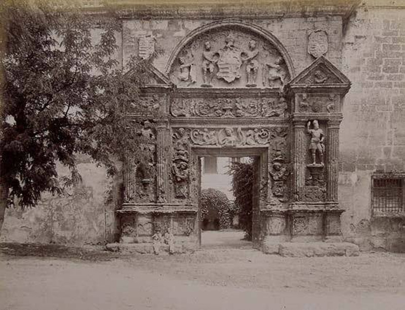 Palacio de los Paez de Castillejo - Palacio de los Paez de Castillejo. Foto antigua