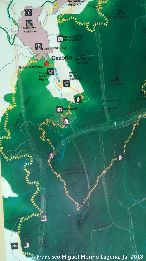 Sendero Cazorla - Refugio C.F. Sacejo - Sendero Cazorla - Refugio C.F. Sacejo. Mapa