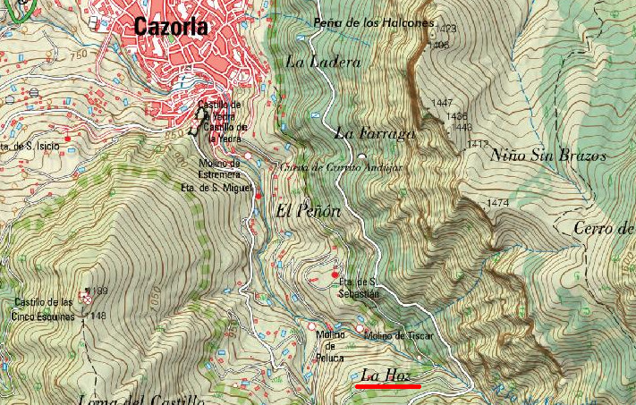 La Hoz - La Hoz. Mapa