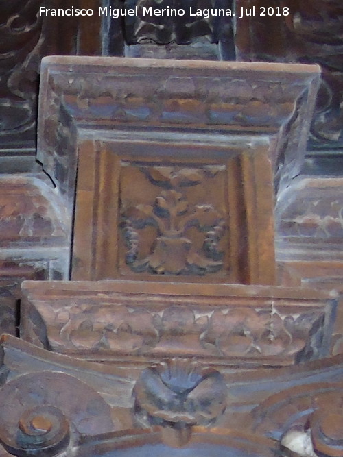 Catedral de Jan. Coro. Teofana de Mambr - Catedral de Jan. Coro. Teofana de Mambr. Pedestal izquierdo