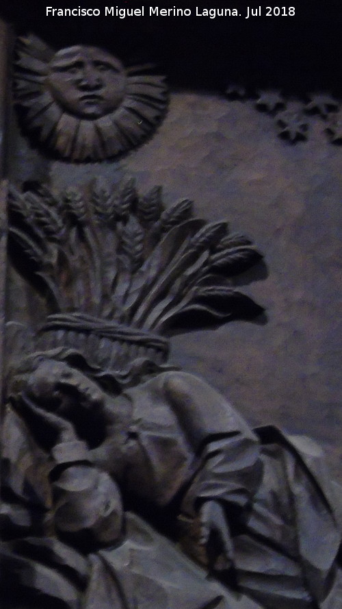 Catedral de Jaén. Coro. Sueño de José, hijo de Jacob - Catedral de Jaén. Coro. Sueño de José, hijo de Jacob. Detalle