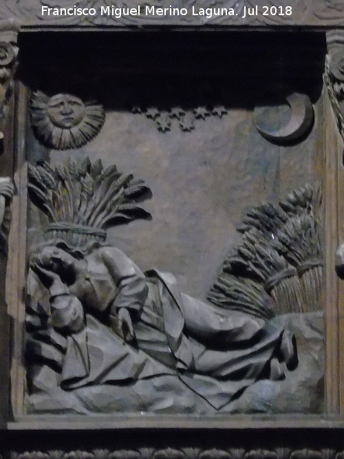 Catedral de Jaén. Coro. Sueño de José, hijo de Jacob - Catedral de Jaén. Coro. Sueño de José, hijo de Jacob. 