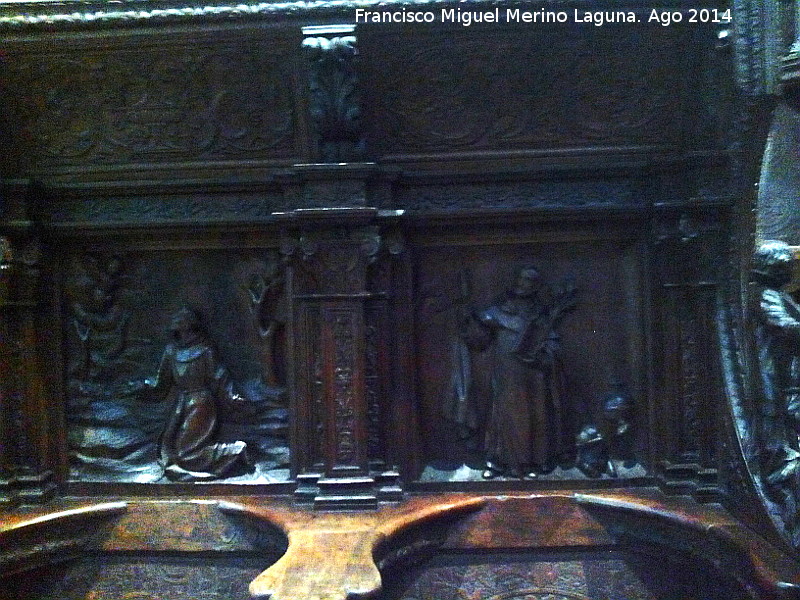 Catedral de Jan. Coro. San Francisco de Ass - Catedral de Jan. Coro. San Francisco de Ass. San Francisco de Ass y Santo Domingo de Guzmn