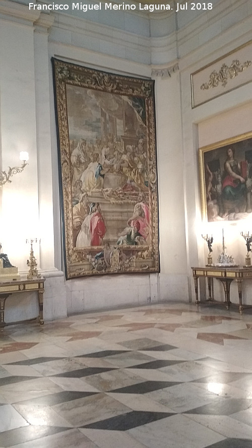 Palacio Real. Saln de Alabarderos - Palacio Real. Saln de Alabarderos. Tapiz