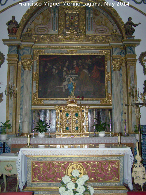 Iglesia de Santa Marina de las Aguas Santas - Iglesia de Santa Marina de las Aguas Santas. Altar de la capilla