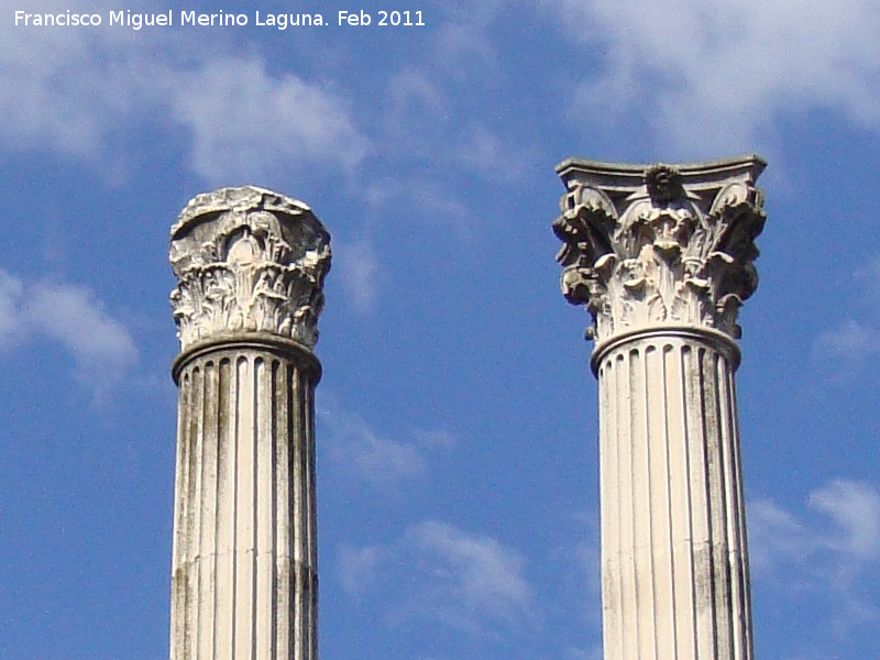 Templo Romano - Templo Romano. Capiteles