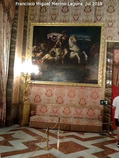 Palacio Real. Saleta de Carlos III - Palacio Real. Saleta de Carlos III. Cuadro