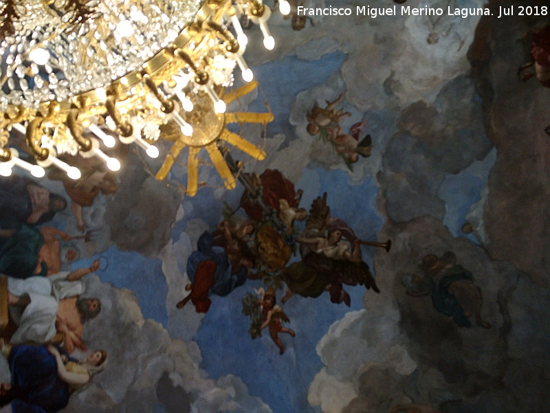 Palacio Real. Antecmara de Carlos III - Palacio Real. Antecmara de Carlos III. Fresco del techo