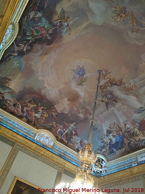 Palacio Real. Saln de Carlos III - Palacio Real. Saln de Carlos III. Fresco del techo