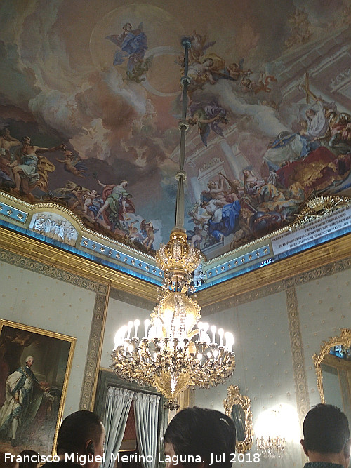 Palacio Real. Saln de Carlos III - Palacio Real. Saln de Carlos III. Lmpara