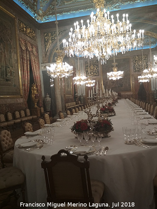 Palacio Real. Comedor de Gala - Palacio Real. Comedor de Gala. 