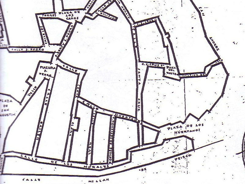 Calle Milln de Priego - Calle Milln de Priego. Plano de 1940