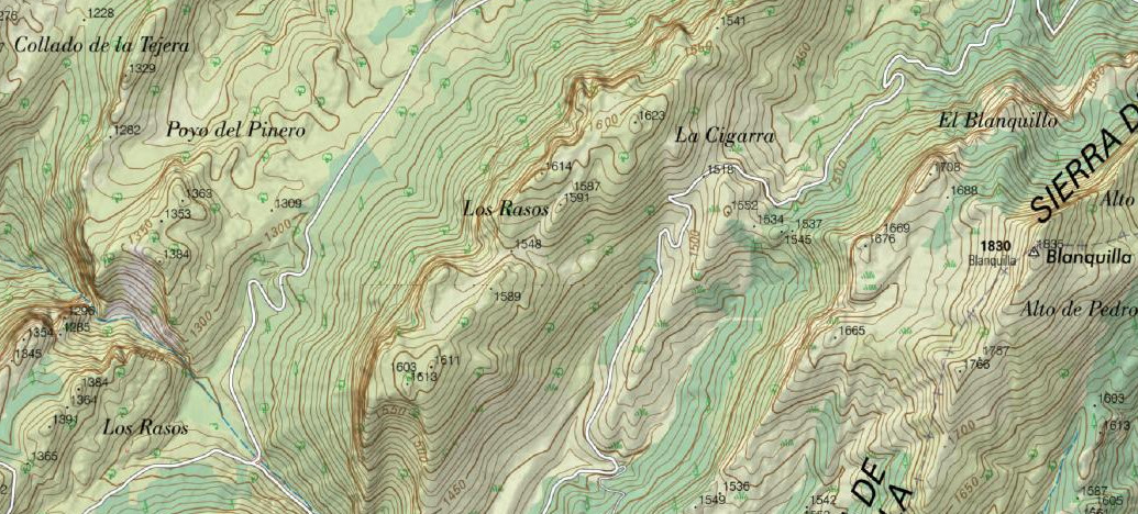 Los Rasos - Los Rasos. Mapa