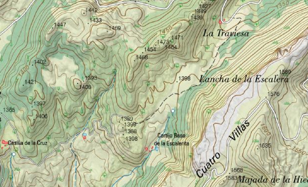 Fuente del Raso - Fuente del Raso. Mapa