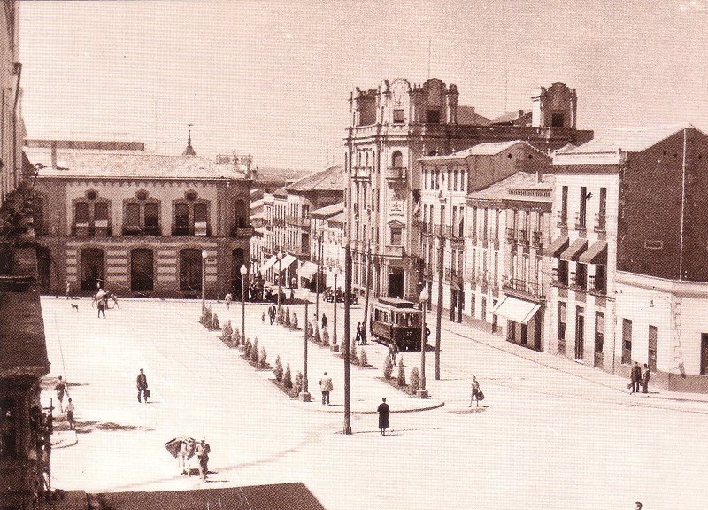 Tranva de Linares - Tranva de Linares. Foto antigua