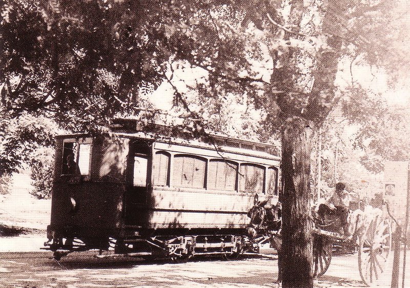 Tranva de Linares - Tranva de Linares. Foto antigua