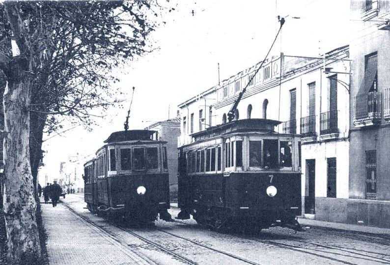 Tranva de Linares - Tranva de Linares. Tranvas a su paso por Julio Burell