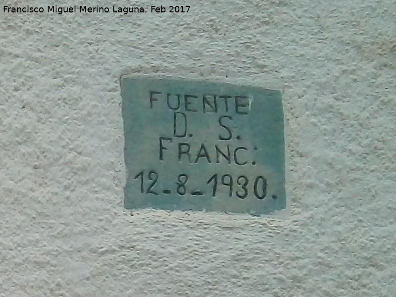 1930 - 1930. Fuente de San Francisco - Torres