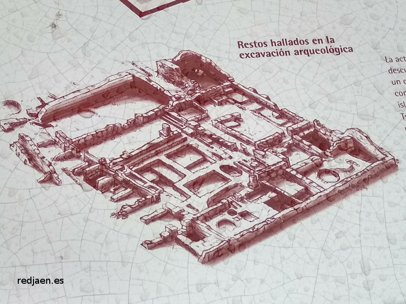 Palacio del Gobernador - Palacio del Gobernador. Dibujo de la excavacin arqueolgica