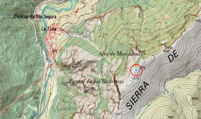 Alto de Marchena - Alto de Marchena. Mapa