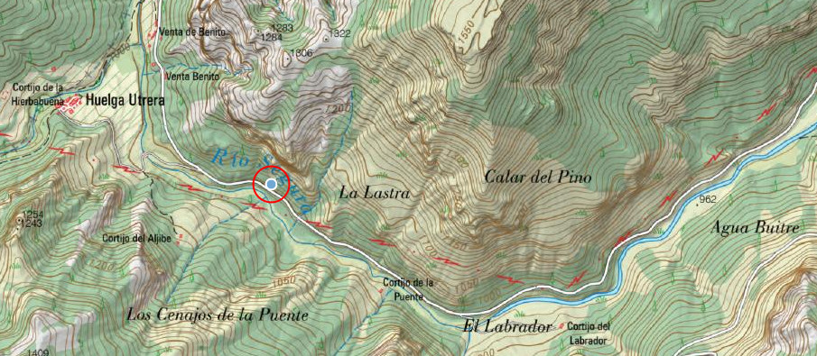 Fuente de la Lastra - Fuente de la Lastra. Mapa