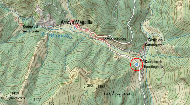 Fuente de la Carretera de Ro Madera - Fuente de la Carretera de Ro Madera. Mapa