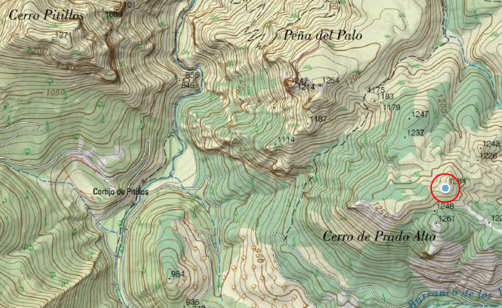 Cerro de Prado Alto - Cerro de Prado Alto. Mapa