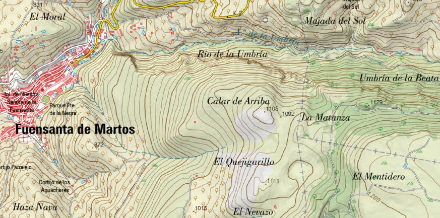 Calar de Arriba - Calar de Arriba. Mapa