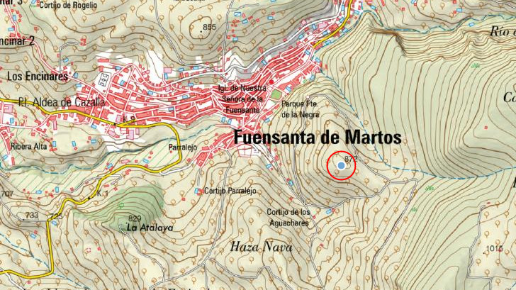 Cerro de la Seora - Cerro de la Seora. Mapa