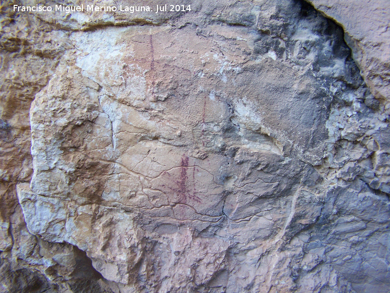 Pinturas rupestres del Abrigo del Rajn - Pinturas rupestres del Abrigo del Rajn. Cruces