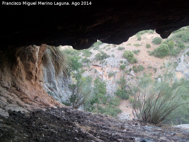 Petroglifos rupestres del Abrigo de la Tinaja III - Petroglifos rupestres del Abrigo de la Tinaja III. Interior