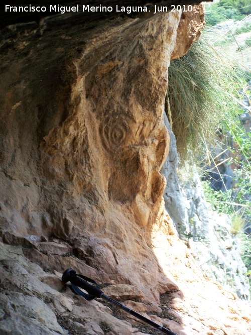 Petroglifos rupestres del Abrigo de la Tinaja III - Petroglifos rupestres del Abrigo de la Tinaja III. 