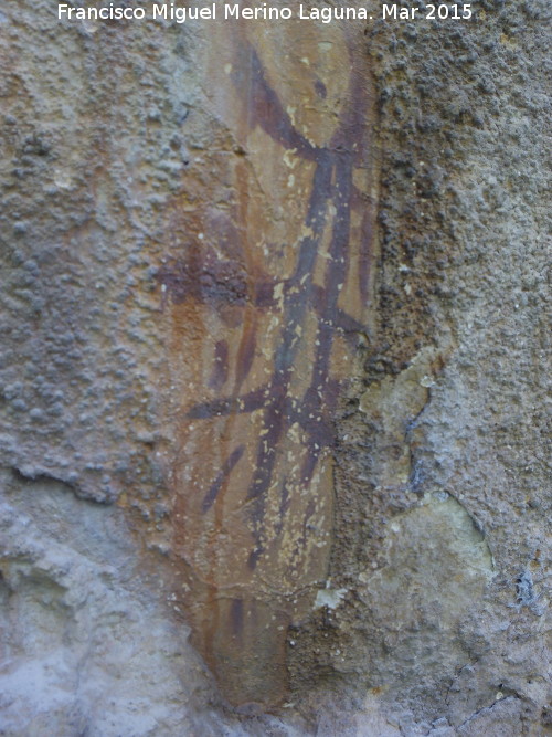 Pinturas rupestres del Abrigo del Ventorrillo - Pinturas rupestres del Abrigo del Ventorrillo. Panel principal