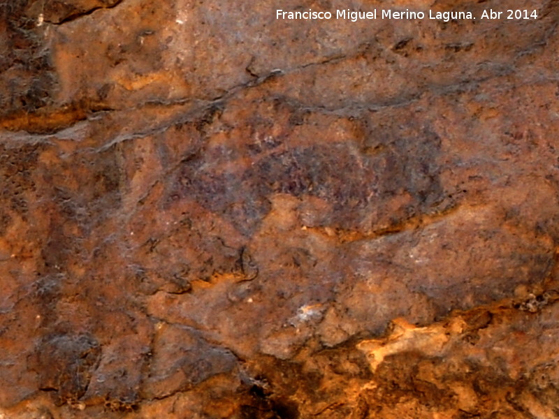 Pinturas rupestres de la Cueva del Engarbo I. Grupo II. Panel VIII - Pinturas rupestres de la Cueva del Engarbo I. Grupo II. Panel VIII. 