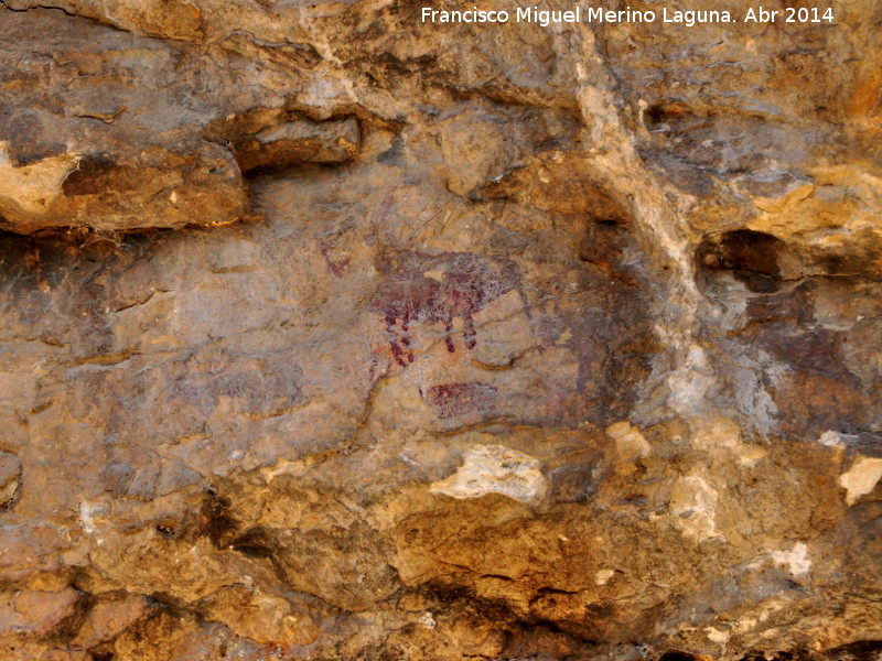 Pinturas rupestres de la Cueva del Engarbo I. Grupo II. Panel VIII - Pinturas rupestres de la Cueva del Engarbo I. Grupo II. Panel VIII. Panel