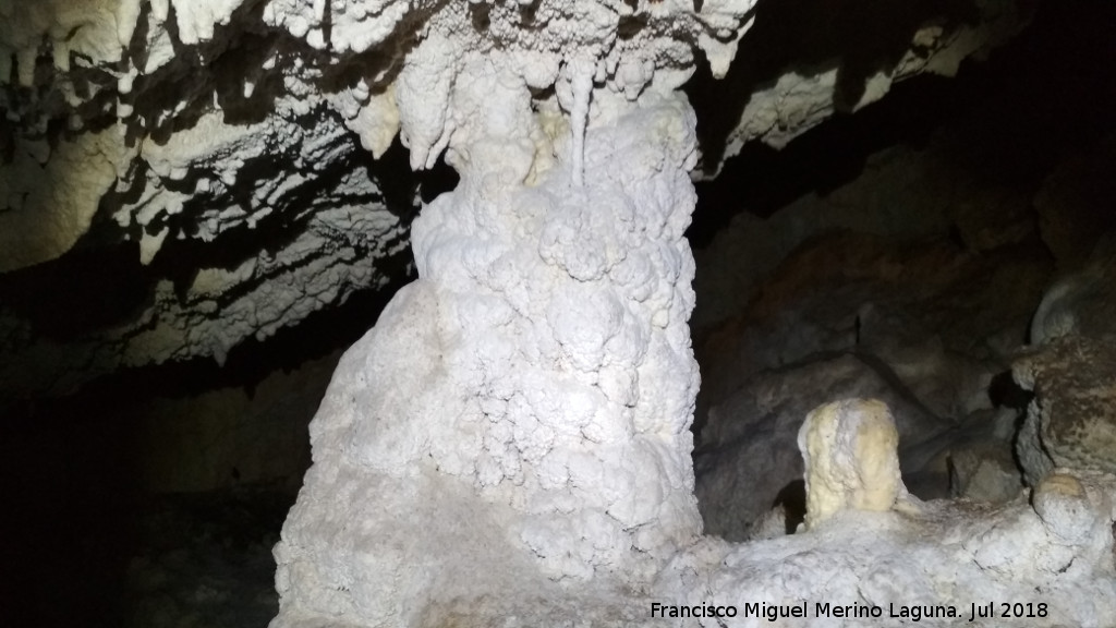 Cueva neoltica de los Corzos - Cueva neoltica de los Corzos. Columna