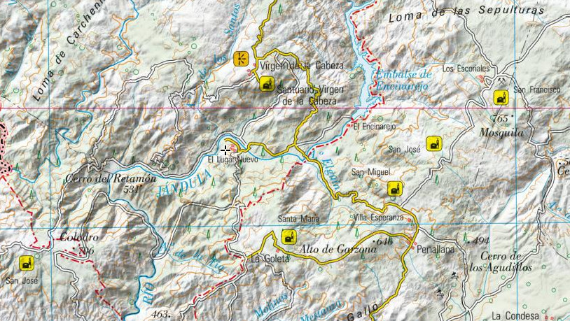 Aldea Lugar Nuevo - Aldea Lugar Nuevo. Mapa