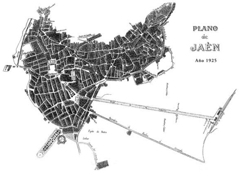 Historia de Jan. Urbanismo - Historia de Jan. Urbanismo. Plano de Jan 1925